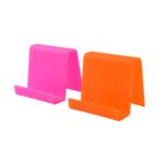 Durable Plastic Mobile Phone Stand with Angled Support (2 Pc / Mix Color) - Sleeve Design by Nari Haat, Indian ethnic...