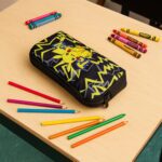 Premium Cartoon Character Pencil Pouch for Kids (1 Pc) - Fabric Detail by Nari Haat, Indian ethnic wear, women clothi...
