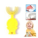 Cute Cartoon Duck U-Shape Baby Toothbrush (1 Pc / Mix Color) - Neckline Detail by Nari Haat, Indian ethnic wear, wome...
