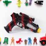 TTG LED Flashing Sound Laser Toy Gun – Battery Operated Space Gun with Lights & Music - Neckline Detail by Nari Haa...