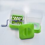 Small Onion Chopper & Vegetable Chopper Quick Cutter with Rotating Blade - Fabric Detail by Nari Haat, Indian ethnic ...