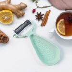 Apex Multipurpose Ginger Peeler with Stainless Steel Dual Blade - Sleeve Design by Nari Haat, Indian ethnic wear, wom...