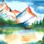 Watercolor Paint Set with 8 Vibrant Colors, Brushes, and Palette - Fabric Detail by Nari Haat, Indian ethnic wear, wo...