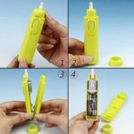 Electric Eraser Kit Automatic Pencil Eraser Battery Operated with 12 Eraser Refills - Fabric Detail by Nari Haat, Ind...