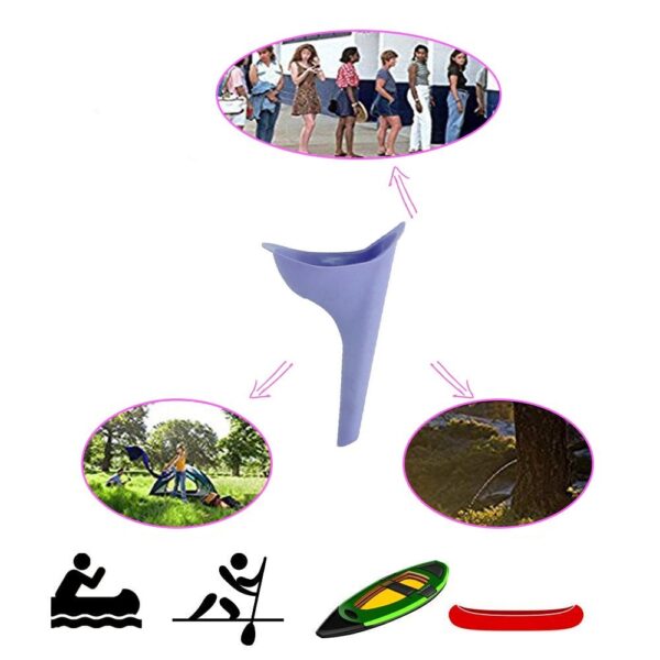 Portable Stand Pee Device for Women – Easy Use During Travel & Emergencies - Front View by Nari Haat, Indian ethnic...