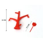 6 Pc Fruit Fork Set for Convenient Eating of Fruits and Vegetable Salads - Back View by Nari Haat, Indian ethnic wear...