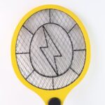 Yellow Rechargeable Electric Mosquito Killer Racket with Cable - Neckline Detail by Nari Haat, Indian ethnic wear, wo...
