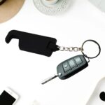 2 in 1 Plastic Keychain with Mobile Stand / Phone Holder (5 Pcs Set / Multicolor) - Sleeve Design by Nari Haat, India...