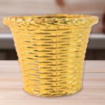 Plastic Flower Valencia (Pot) Home and Outdoor (4 Pc) - Neckline Detail by Nari Haat, Indian ethnic wear, women cloth...