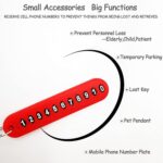 Anti-Lost Keychain with Number Plate – 1 Pc - Closeup Embroidery by Nari Haat, Indian ethnic wear, women clothing, ...