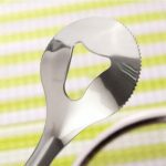 2In1 Stainless Steel Filter Spoon with Clip Food Kitchen Oil-Frying Multi-Functional - Fabric Detail by Nari Haat, In...