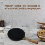 Wooden Handle Roti Tawa used in all household - Full Detail by Nari Haat, Indian ethnic wear, women clothing, designe...