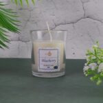 In'lief  Blueberry Soy-Blend Votive Candle Glass – 50 gm (1 Pc) - Full Detail by Nari Haat, Indian ethnic wear, wom...