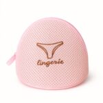 Lingerie Wash Bag – Dome-Shaped Protective Mesh Laundry Pouch with Zip Closure (1 Pc) - Sleeve Design by Nari Haat,...