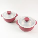 Apex Premium Plastic Serving Bowl Set with Lids (2 Pc) - Sleeve Design by Nari Haat, Indian ethnic wear, women clothi...