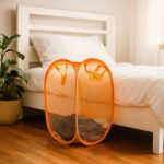 Foldable Pop-Up Mesh Laundry Basket Hamper (1 Pc) - Full Detail by Nari Haat, Indian ethnic wear, women clothing, des...