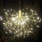 Remote Controlled Starburst Firework LED Hanging Decorative Light (1 Pc) - Neckline Detail by Nari Haat, Indian ethni...