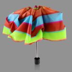 3-Fold Sun & Rain Protective Solid Foldable Umbrella, (1 Pc / Mix Design) - Neckline Detail by Nari Haat, Indian ethn...