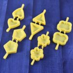 Plastic Cookie Cutter Mould Set (6 Pc) - Back View by Nari Haat, Indian ethnic wear, women clothing, designer suit