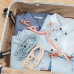 Folding Hanger with Clips for Clothes, Adjustable Hanger (1 Pc) - Full Detail by Nari Haat, Indian ethnic wear, women...