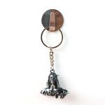 Adiyogi Shiva Face Metal Keychain (1 Pc) - Neckline Detail by Nari Haat, Indian ethnic wear, women clothing, designer...