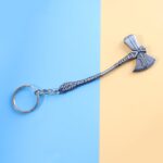 Premium Metal Axe Keychain (1 Pc) - Closeup Embroidery by Nari Haat, Indian ethnic wear, women clothing, designer suit