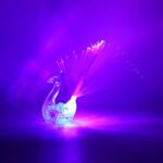 LED Fiber-Optic Peacock Decorative Night Light (1 Pc) - Back View by Nari Haat, Indian ethnic wear, women clothing, d...
