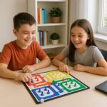 Pocket Ludo Travel Board Game - (1 Set) - Fabric Detail by Nari Haat, Indian ethnic wear, women clothing, designer suit