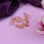 Elegant Nude Glossy Artificial Nail Tips fake nails (24 Pc Set) - Fabric Detail by Nari Haat, Indian ethnic wear, wom...