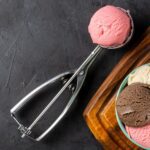 Premium Stainless Steel Ice Cream Scoop with Trigger Release –Approx 70 ML Capacity - Fabric Detail by Nari Haat, I...