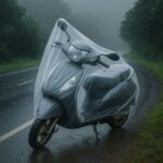 Big Plastic Activa Cover (1 Pc / 240 Cm Long Adjustable) - Neckline Detail by Nari Haat, Indian ethnic wear, women cl...