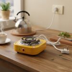 Electric Single Coil Hot Plate (1 Pc) - Fabric Detail by Nari Haat, Indian ethnic wear, women clothing, designer suit