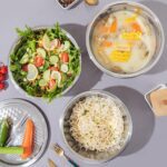 3-in-1 Stainless Steel Mixing, Straining & Grater Bowl Set - Full Detail by Nari Haat, Indian ethnic wear, women clot...