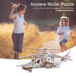 3D Wooden Aircraft Puzzle DIY Assembly Kit (Mix Design – 1 Set) - Full Detail by Nari Haat, Indian ethnic wear, wom...