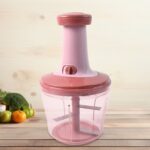 Apex  Quba Push Chopper with Stainless Steel Blades (1000ml) - Fabric Detail by Nari Haat, Indian ethnic wear, women ...