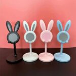 Cute Bunny Phone Stand, Angle Height Adjustable Phone Stand for Desk, Kawaii Phone Holder Desk Accessories, Easter Bu...