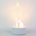 3D Illusion LED Night Lamp with Football Player Design - Sleeve Design by Nari Haat, Indian ethnic wear, women clothi...