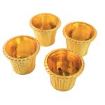 Plastic Flower Valencia (Pot) Home and Outdoor (4 Pc) - Sleeve Design by Nari Haat, Indian ethnic wear, women clothin...