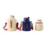 Sports Vacuum Bottle with Shoulder Strap 1 Pc Stylish Mix Design & Size - Sleeve Design by Nari Haat, Indian ethnic w...