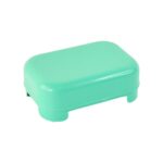 Premium Quality Rectangular Aqua Green Plastic Soap Case (1 Pc) - Sleeve Design by Nari Haat, Indian ethnic wear, wom...