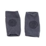 Dark Grey Toddler Wool Knit Leg Warmer (Knee Guard) - Sleeve Design by Nari Haat, Indian ethnic wear, women clothing,...