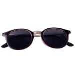 Pink UV Protected Round Sunglasses, classic Sunglasses for Men & Women, Lightweight - Sleeve Design by Nari Haat, Ind...