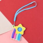 Stress Relief Silicone Push Fidget Toy Keychain for Kids (1 Pc) - Sleeve Design by Nari Haat, Indian ethnic wear, wom...