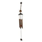 Metal Wind Chime with Om Symbol (1 Pc) - Sleeve Design by Nari Haat, Indian ethnic wear, women clothing, designer suit