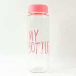 350 ml Approx Transparent Plastic Water Bottle with Leakproof Lid (1 Pc) - Sleeve Design by Nari Haat, Indian ethnic ...