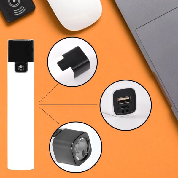 Rechargeable Touch-Control LED Flashlight (1 Pc) - Front View by Nari Haat, Indian ethnic wear, women clothing, desig...