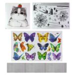 Decorative Mixed Design Wallpaper Stickers Set (1 Pc) - Sleeve Design by Nari Haat, Indian ethnic wear, women clothin...