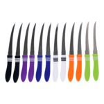 Stainless Steel Multipurpose Serrated Knife Set (12 Pc) - Sleeve Design by Nari Haat, Indian ethnic wear, women cloth...