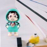 Cartoon Character Design Cute Action Figure Keychain (Mix  Design & 1 Pc) - Closeup Embroidery by Nari Haat, Indian e...