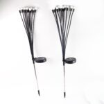 Solar-Powered Firefly Garden Decorative LED Light Set (2 Pc) - Sleeve Design by Nari Haat, Indian ethnic wear, women ...